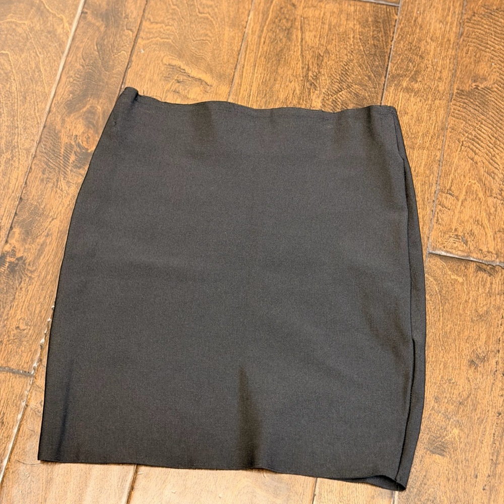 WOW Couture Charcoal Ribbed Knit Top